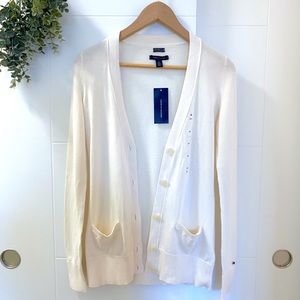 Tommy Hilfiger • Cream Button Up Cardigan